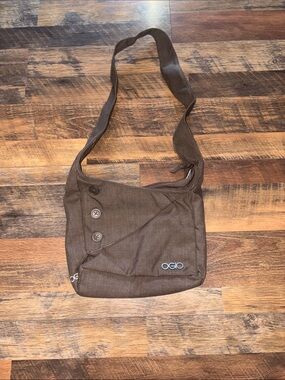 OGIO Brooklyn Brown Tablet Purse Cross Body Messenger‎ Bag Satchel Lined